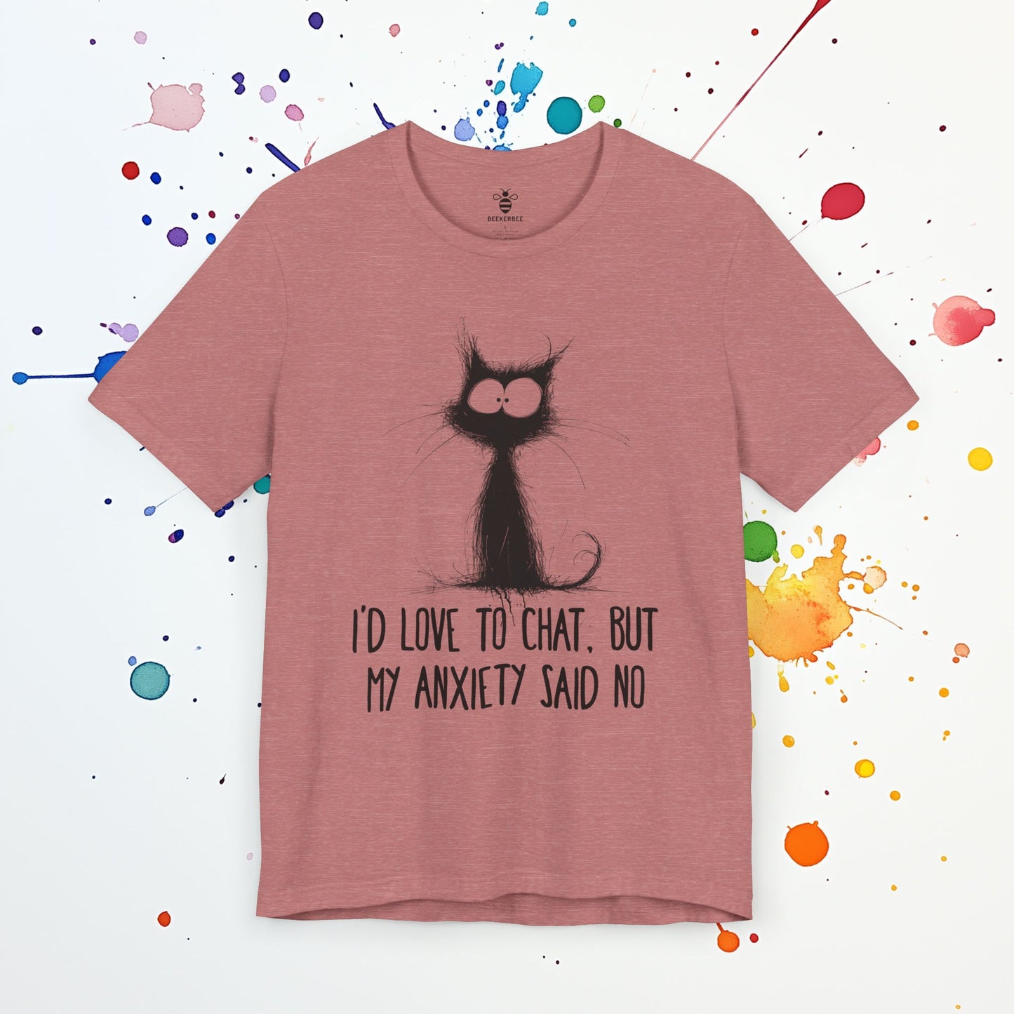 Anxiety Said No T-Shirt | Funny Introvert Tee | Social Anxiety & Overthinking Humor