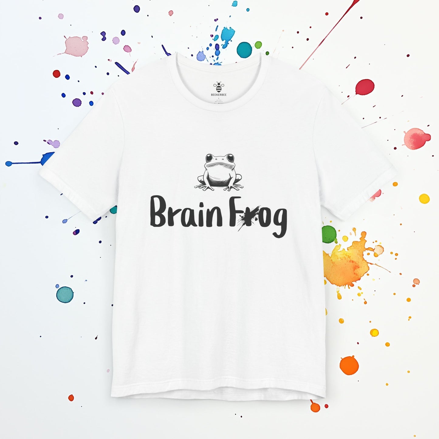 Brain Frog T-Shirt | Funny ADHD Tee | Mental Exhaustion & Forgetfulness Humor