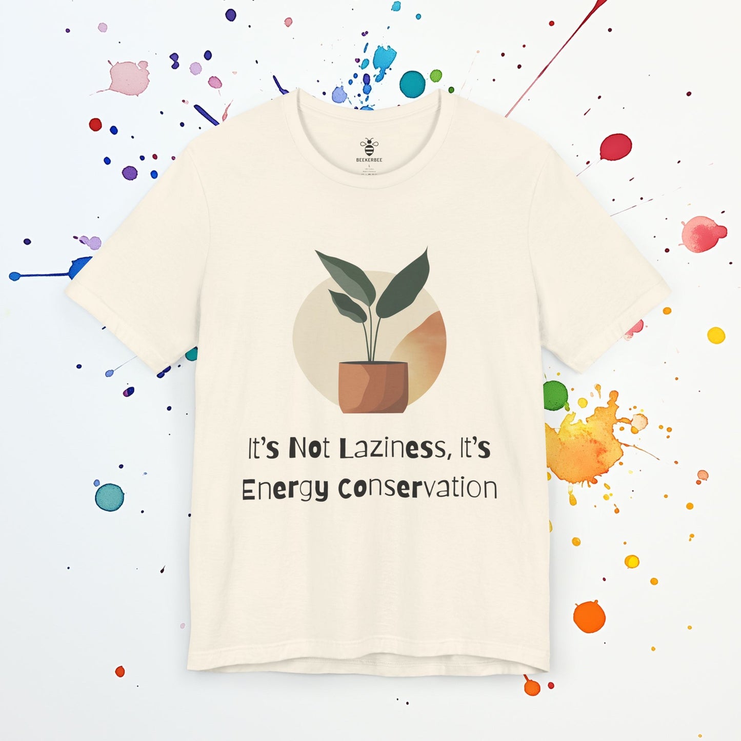 Energy Conservation T-Shirt | Funny Introvert Tee | Mental Health & Self-Care Humor