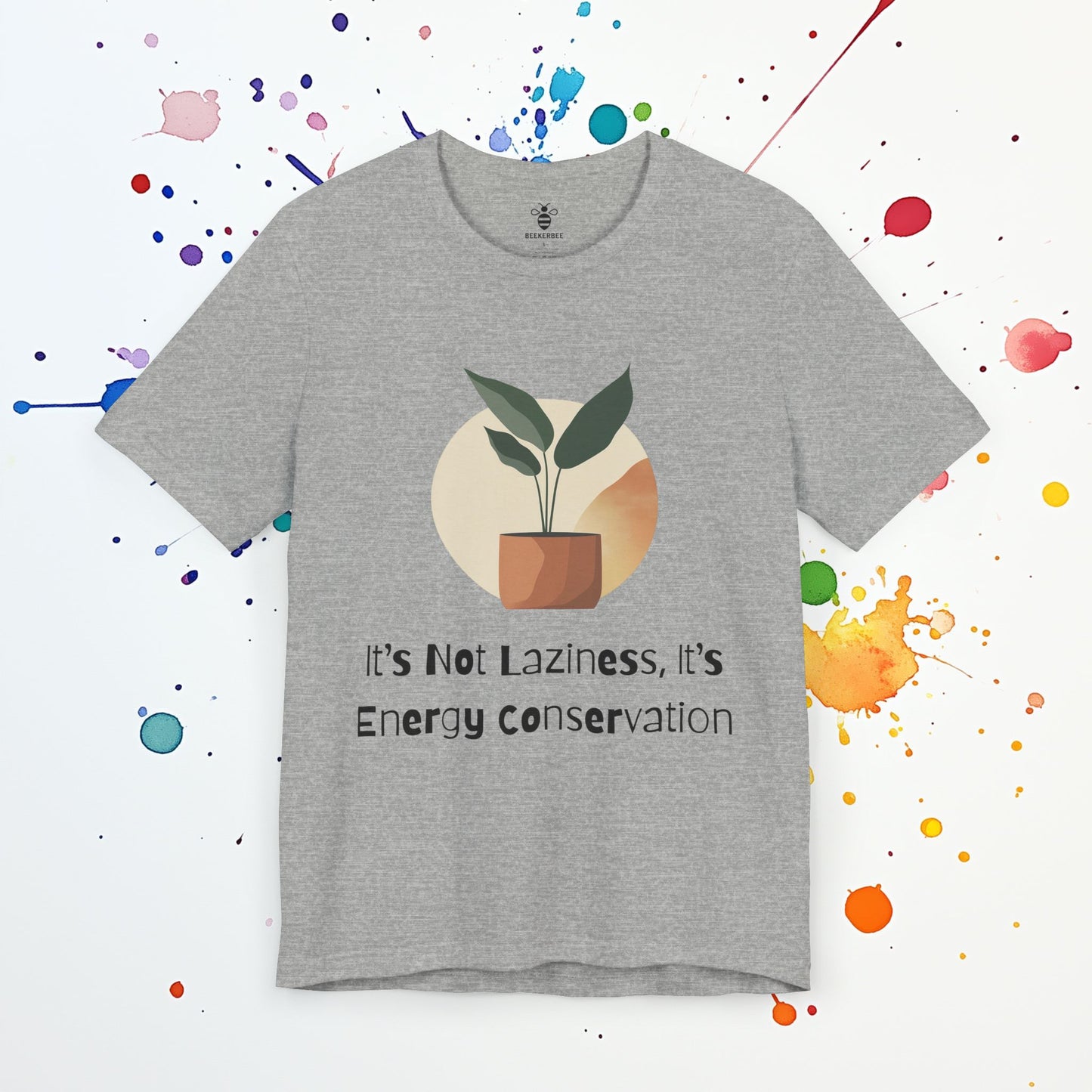 Energy Conservation T-Shirt | Funny Introvert Tee | Mental Health & Self-Care Humor
