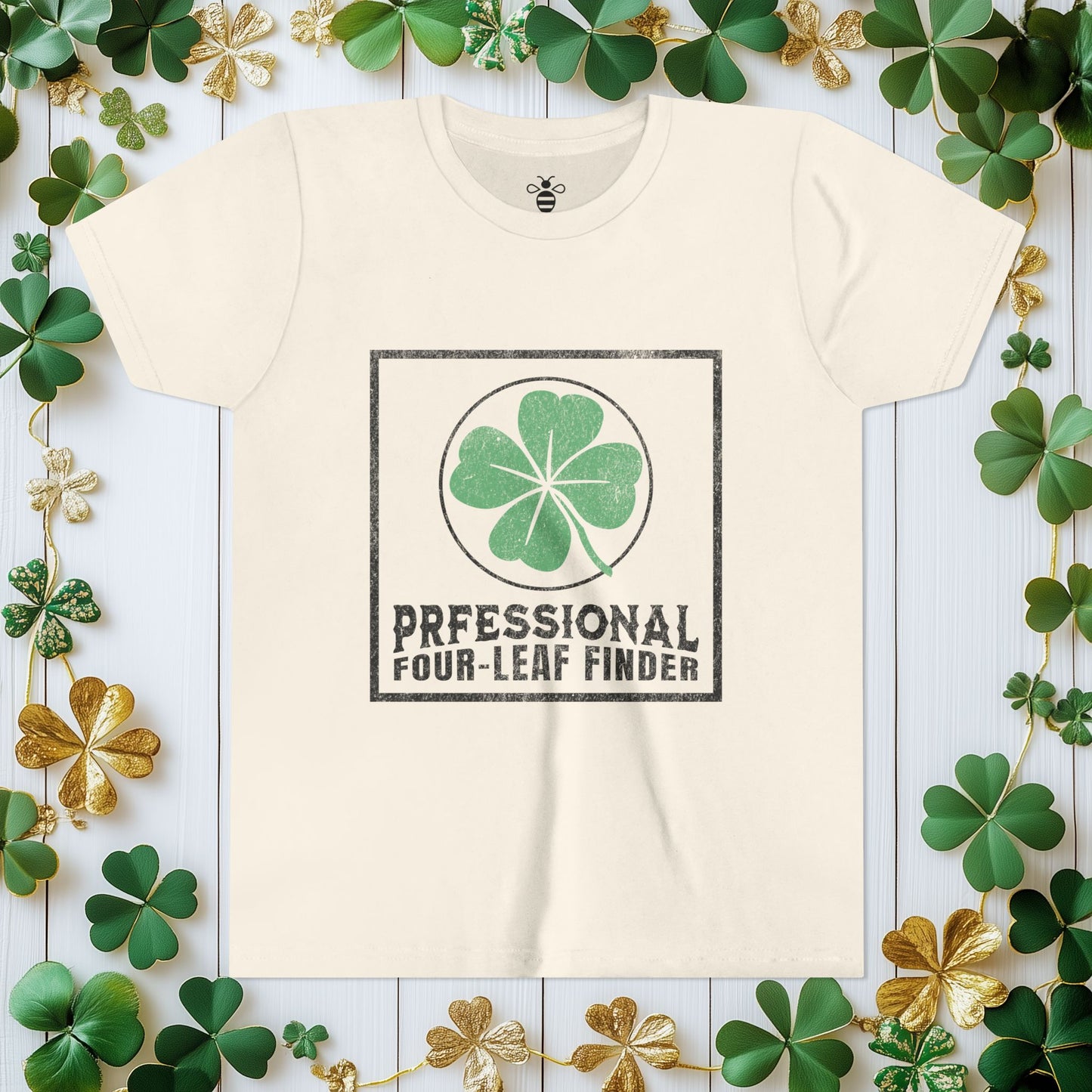 Professional Four-Leaf Finder – St Patricks Youth Shirt (Unisex)