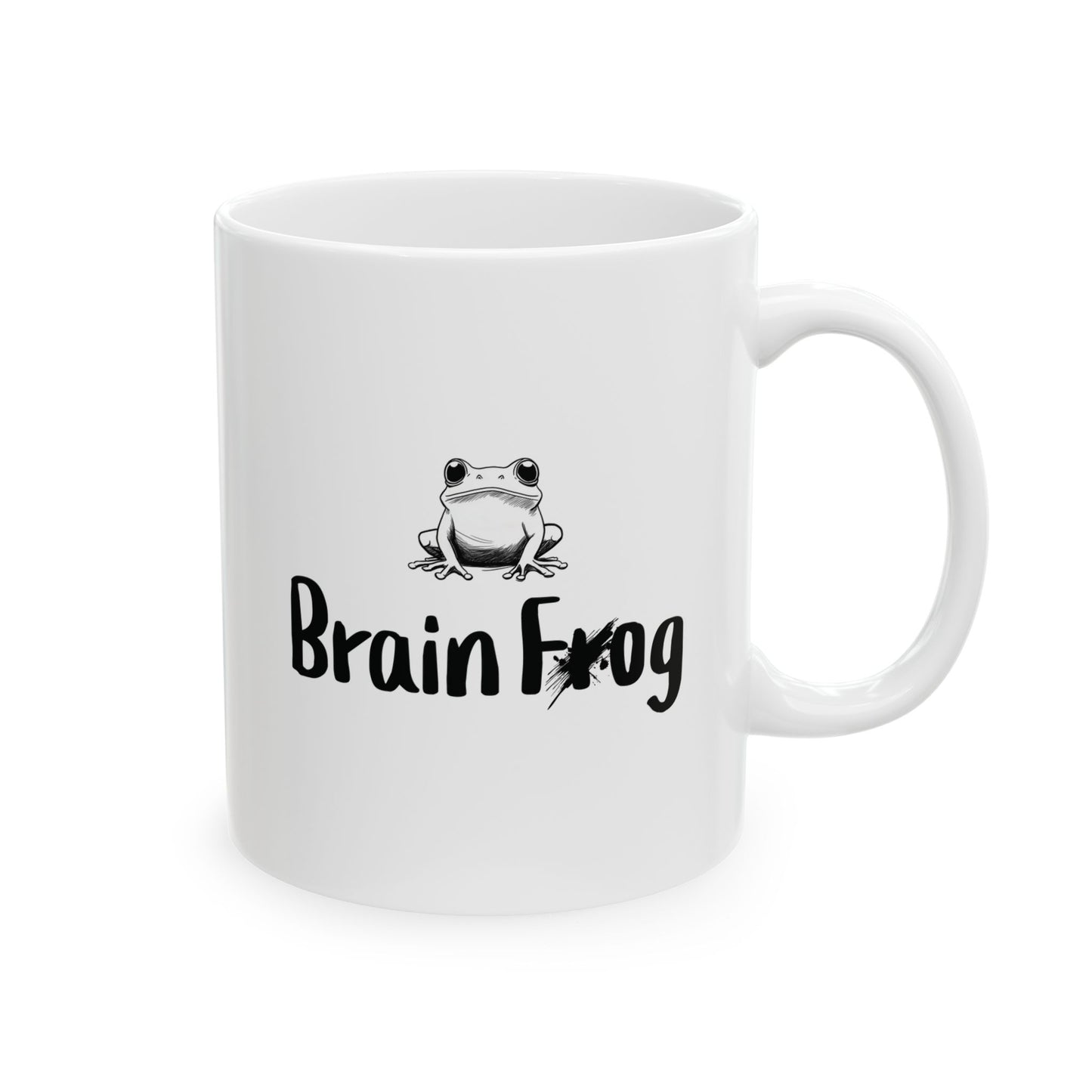 Brain Frog Mug | Funny Coffee Cup | ADHD & Brain Fog Humor Gift