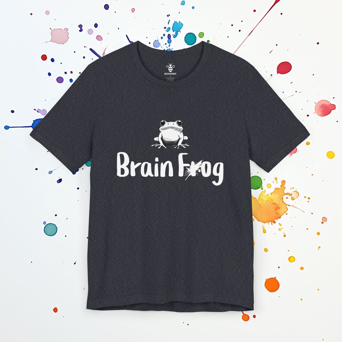Brain Frog T-Shirt | Funny ADHD Tee | Mental Exhaustion & Forgetfulness Humor