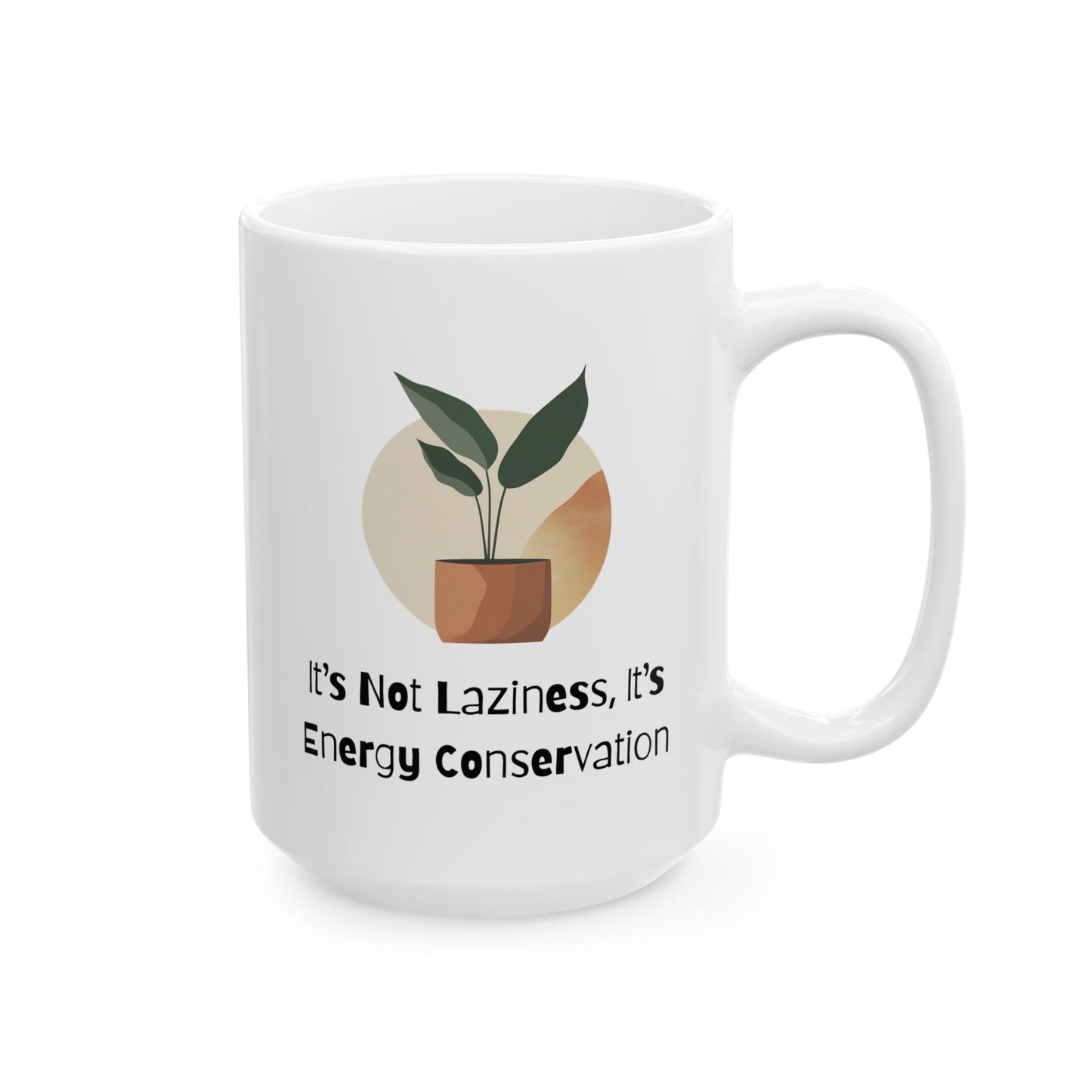 Energy Conservation Mug | Funny Coffee Cup | Introvert & Mental Health Humor Gift
