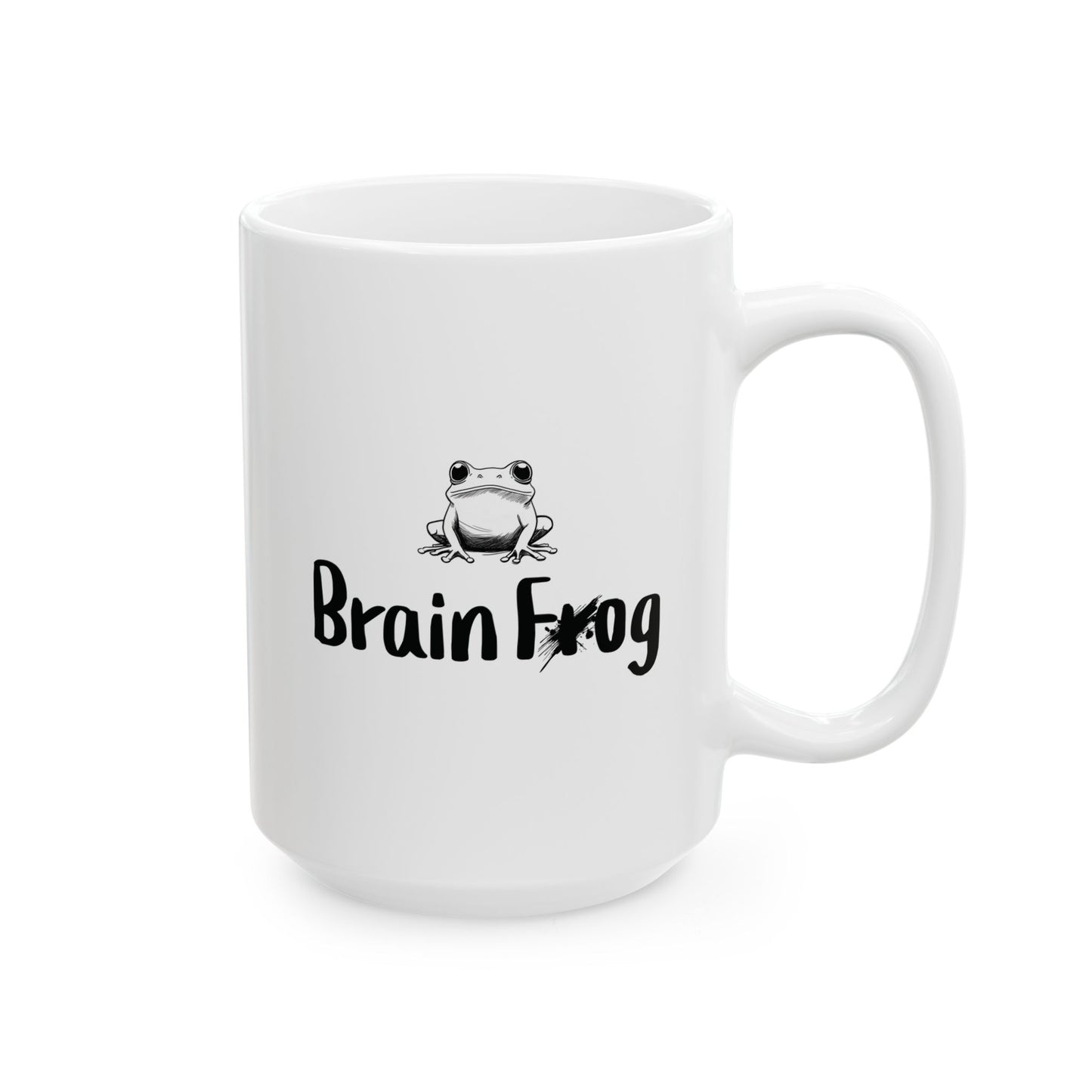 Brain Frog Mug | Funny Coffee Cup | ADHD & Brain Fog Humor Gift