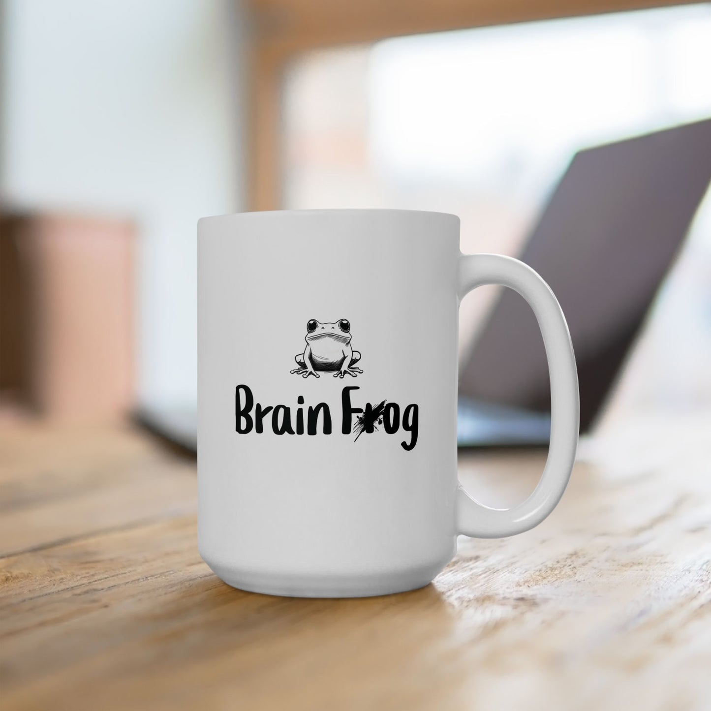 Brain Frog Mug | Funny Coffee Cup | ADHD & Brain Fog Humor Gift