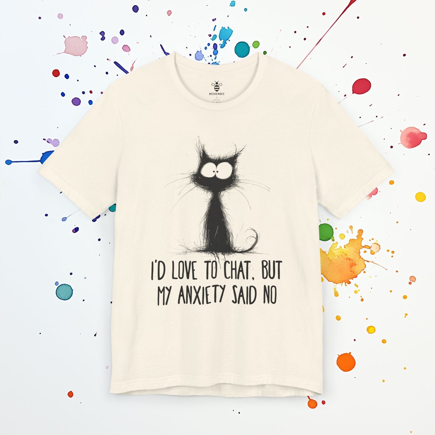 Anxiety Said No T-Shirt | Funny Introvert Tee | Social Anxiety & Overthinking Humor
