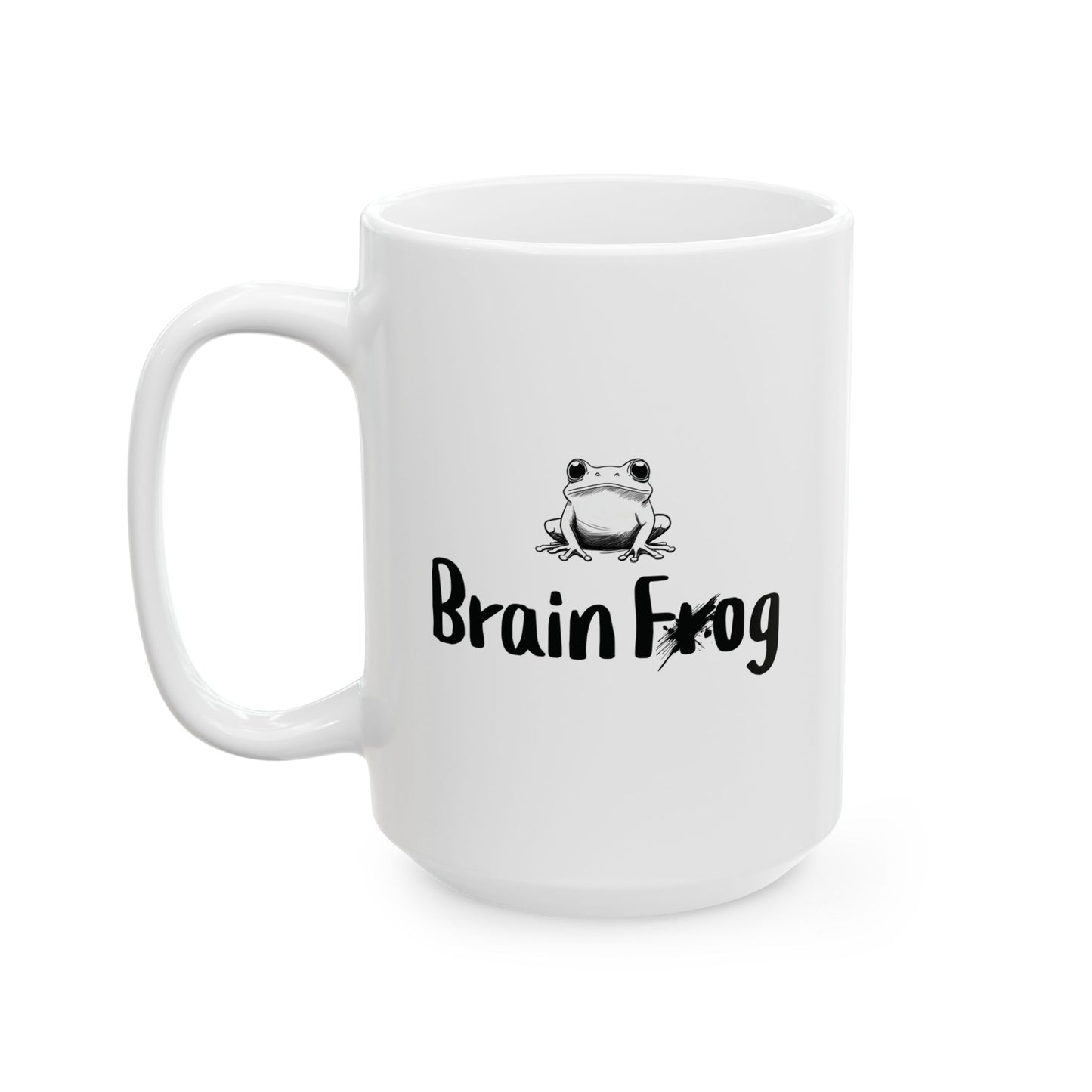 Brain Frog Mug | Funny Coffee Cup | ADHD & Brain Fog Humor Gift