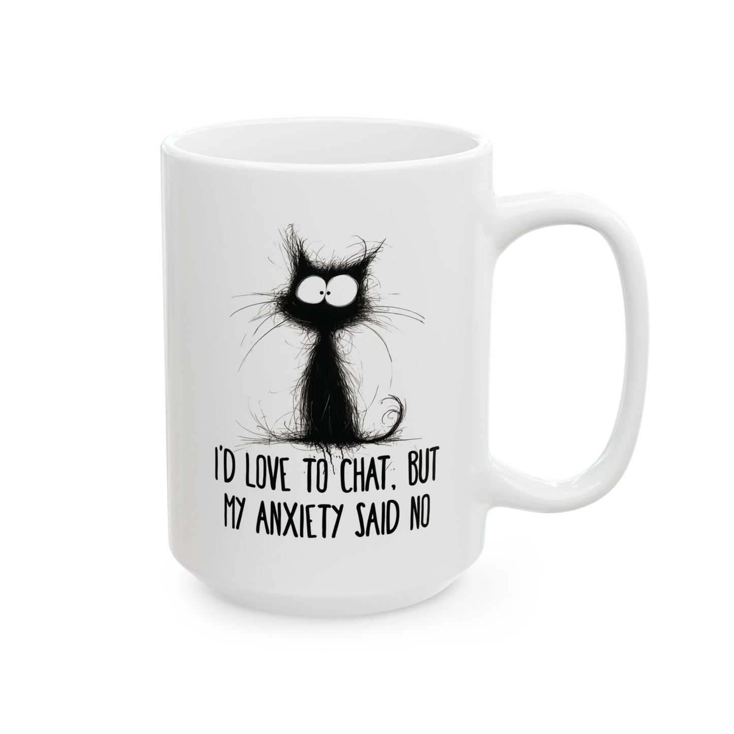 Anxiety Said No Mug | Funny Coffee Cup | Introvert & Social Anxiety Humor Gift