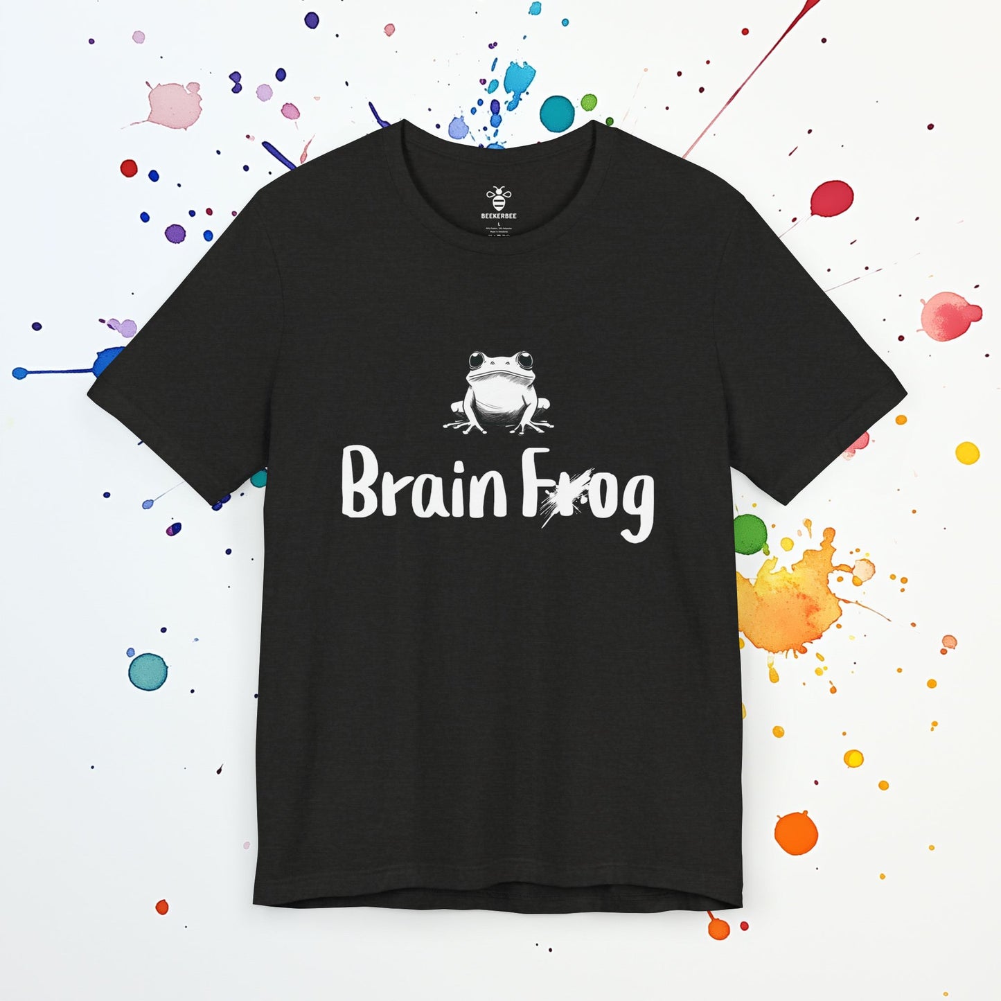 Brain Frog T-Shirt | Funny ADHD Tee | Mental Exhaustion & Forgetfulness Humor