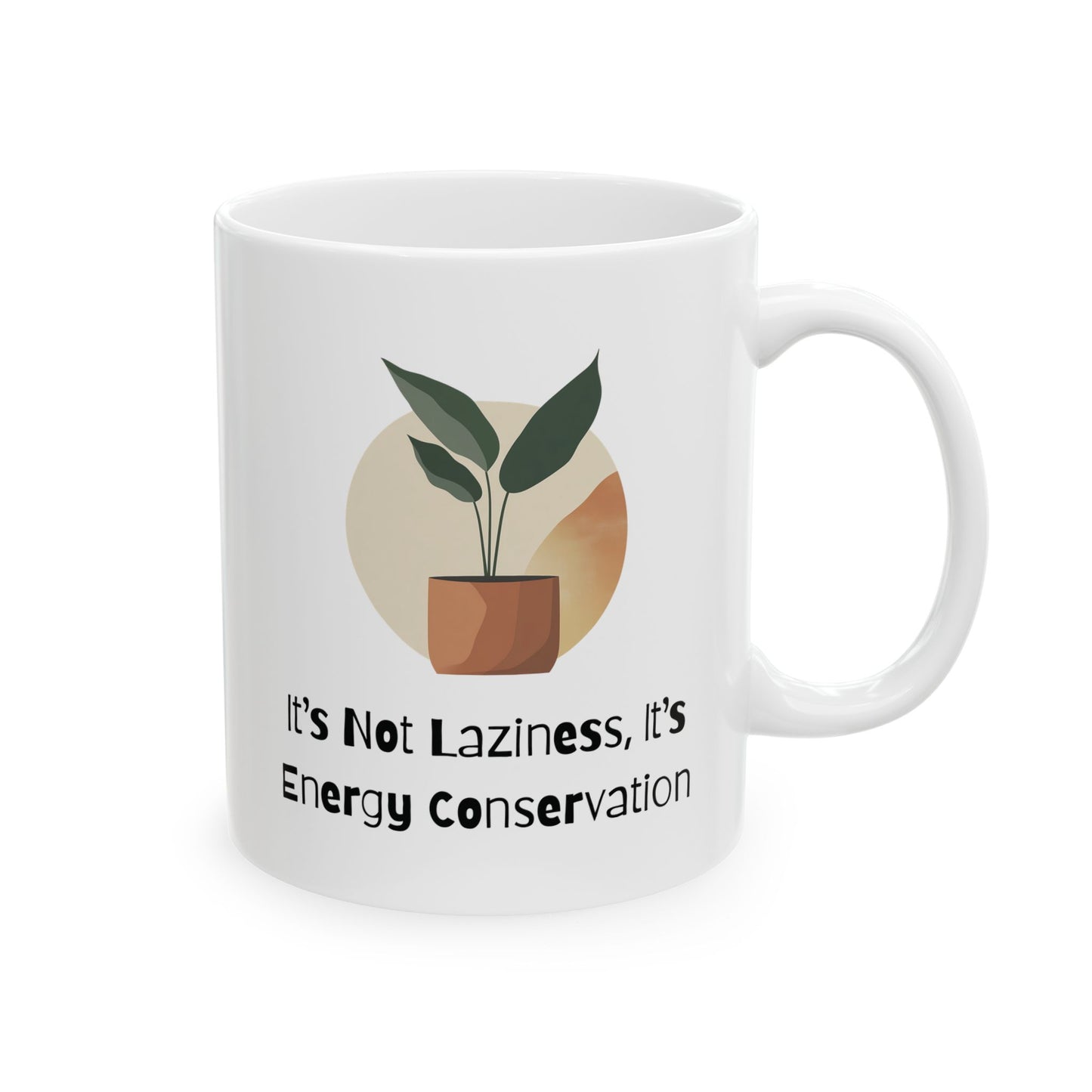 Energy Conservation Mug | Funny Coffee Cup | Introvert & Mental Health Humor Gift