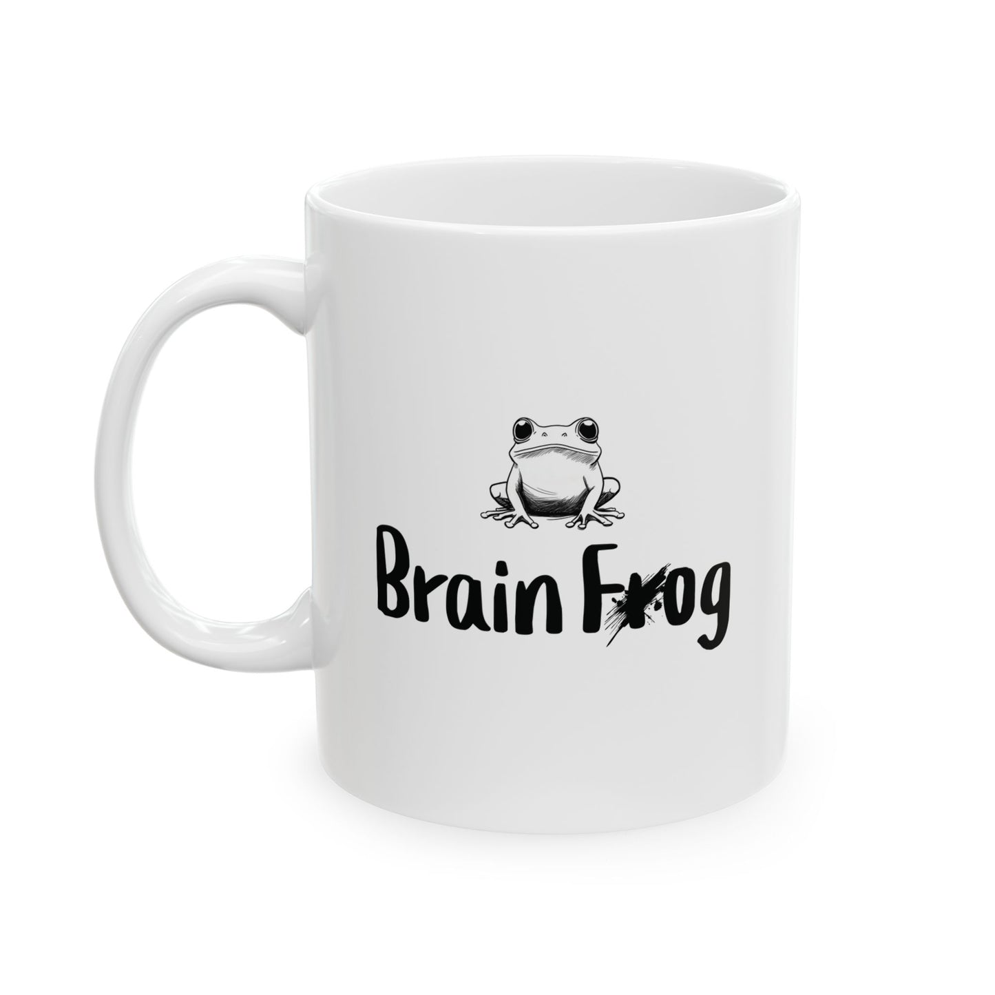 Brain Frog Mug | Funny Coffee Cup | ADHD & Brain Fog Humor Gift