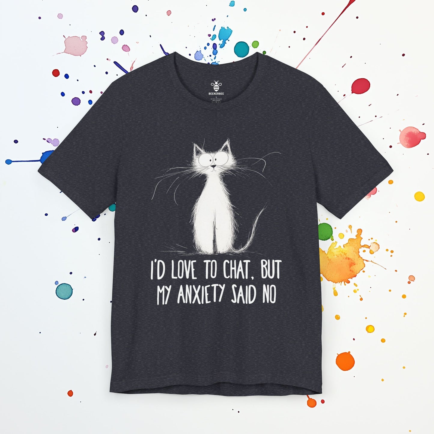 Anxiety Said No T-Shirt | Funny Introvert Tee | Social Anxiety & Overthinking Humor