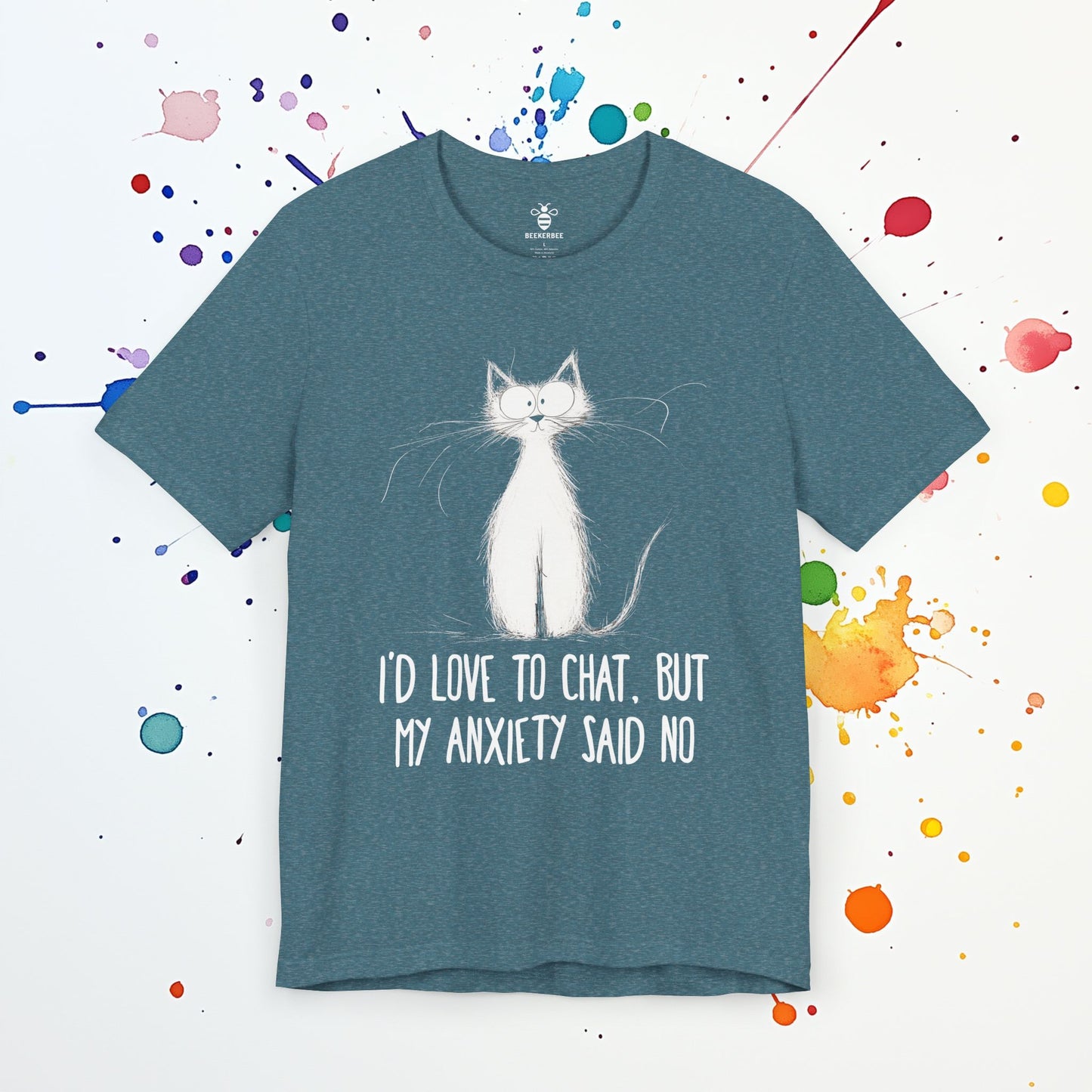 Anxiety Said No T-Shirt | Funny Introvert Tee | Social Anxiety & Overthinking Humor