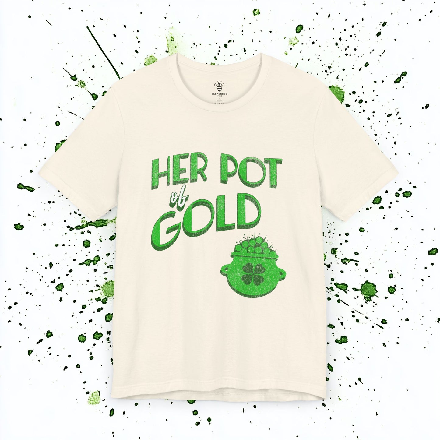 Her Pot of Gold – St Patricks Shirt for Couples (Unisex)