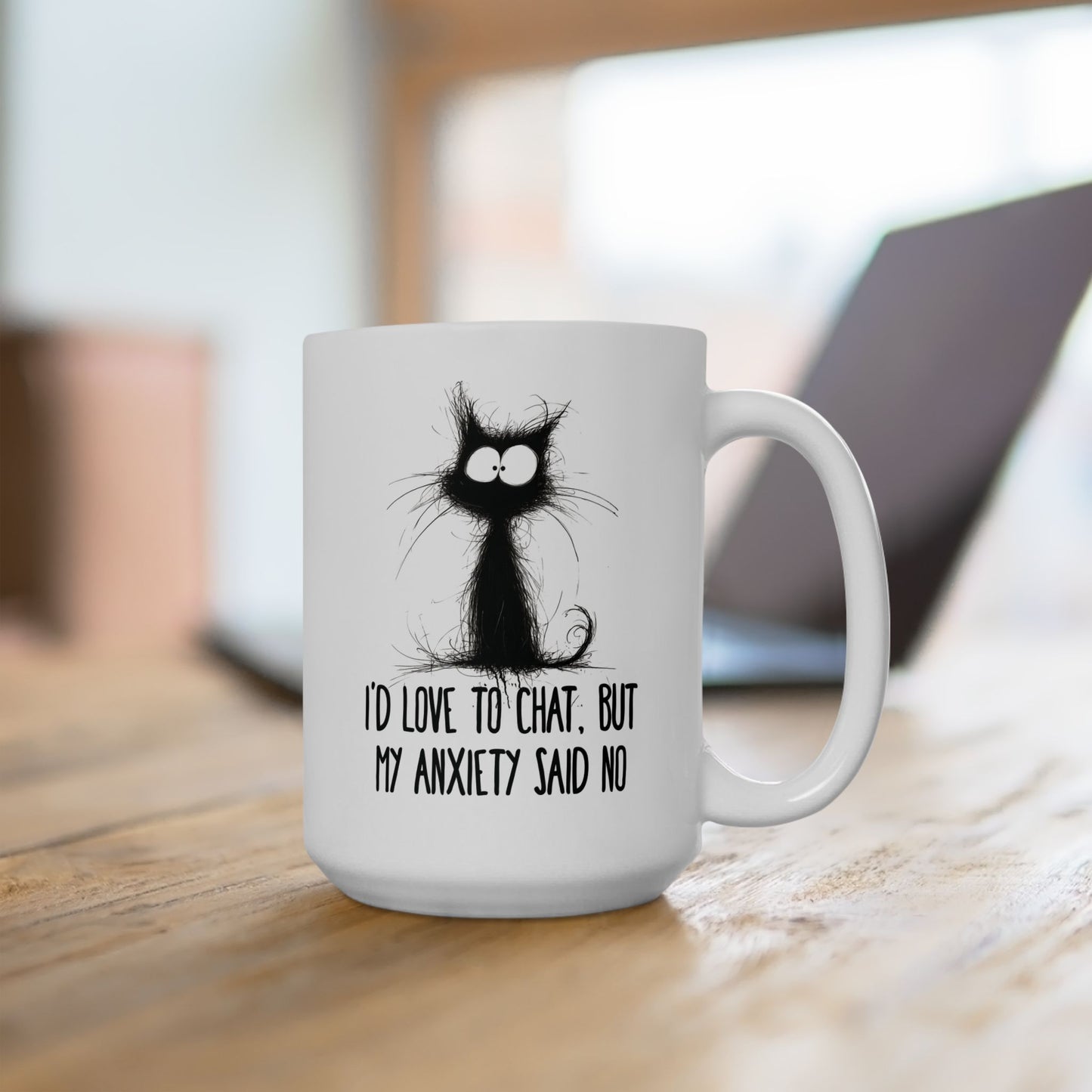 Anxiety Said No Mug | Funny Coffee Cup | Introvert & Social Anxiety Humor Gift
