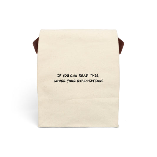 Lower Your Expectations Lunch Bag | Funny Tote for Work | Burnout Mood