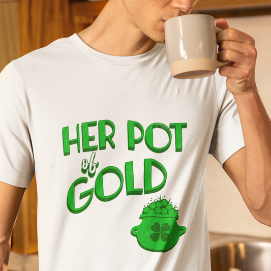 Her Pot of Gold – St Patricks Shirt for Couples (Unisex)